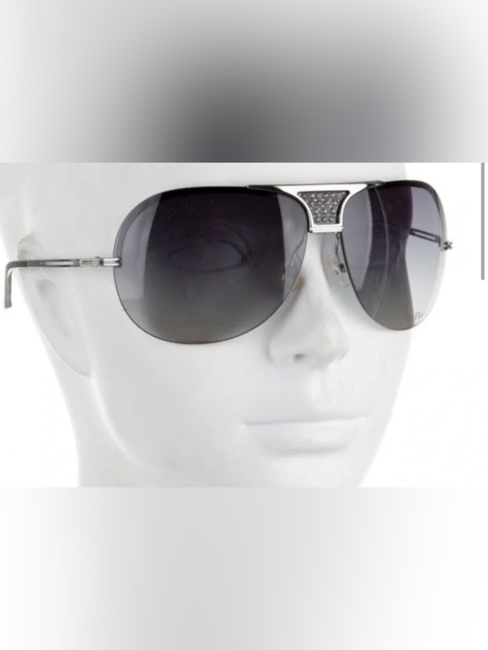 Christian Dior Bling Aviator Sunglasses Y2K classics
